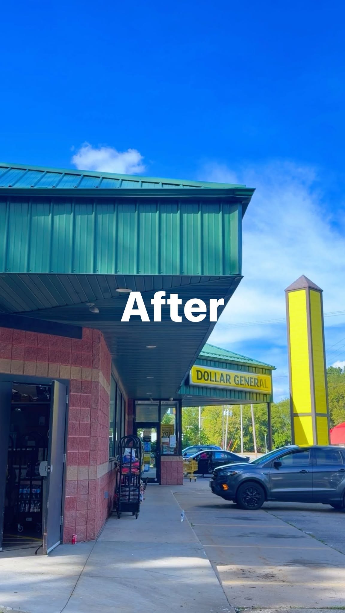 Same storefront exterior after a full repaint